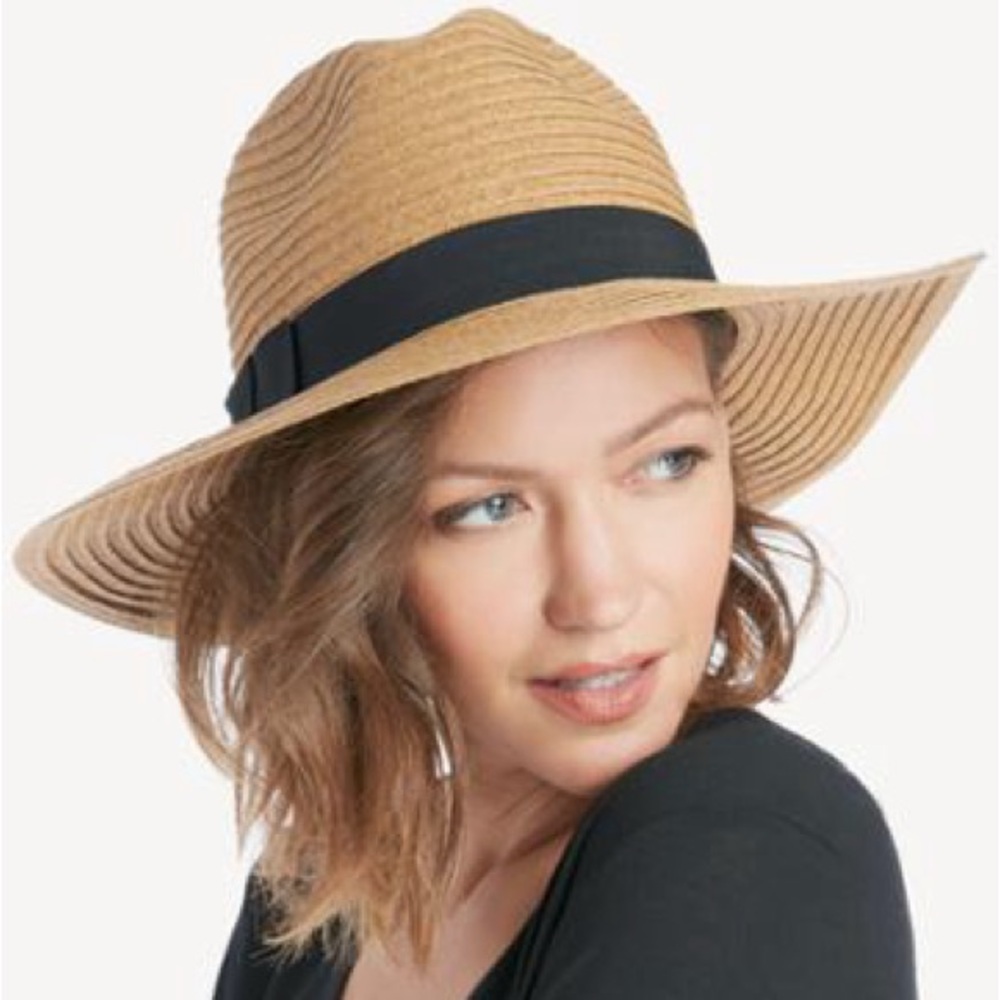 Nordstrom Sole Society Straw Panama Sun Hat OS